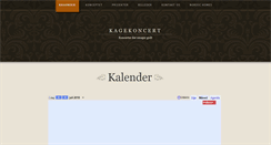 Desktop Screenshot of kagekoncert.ida-riegels.dk